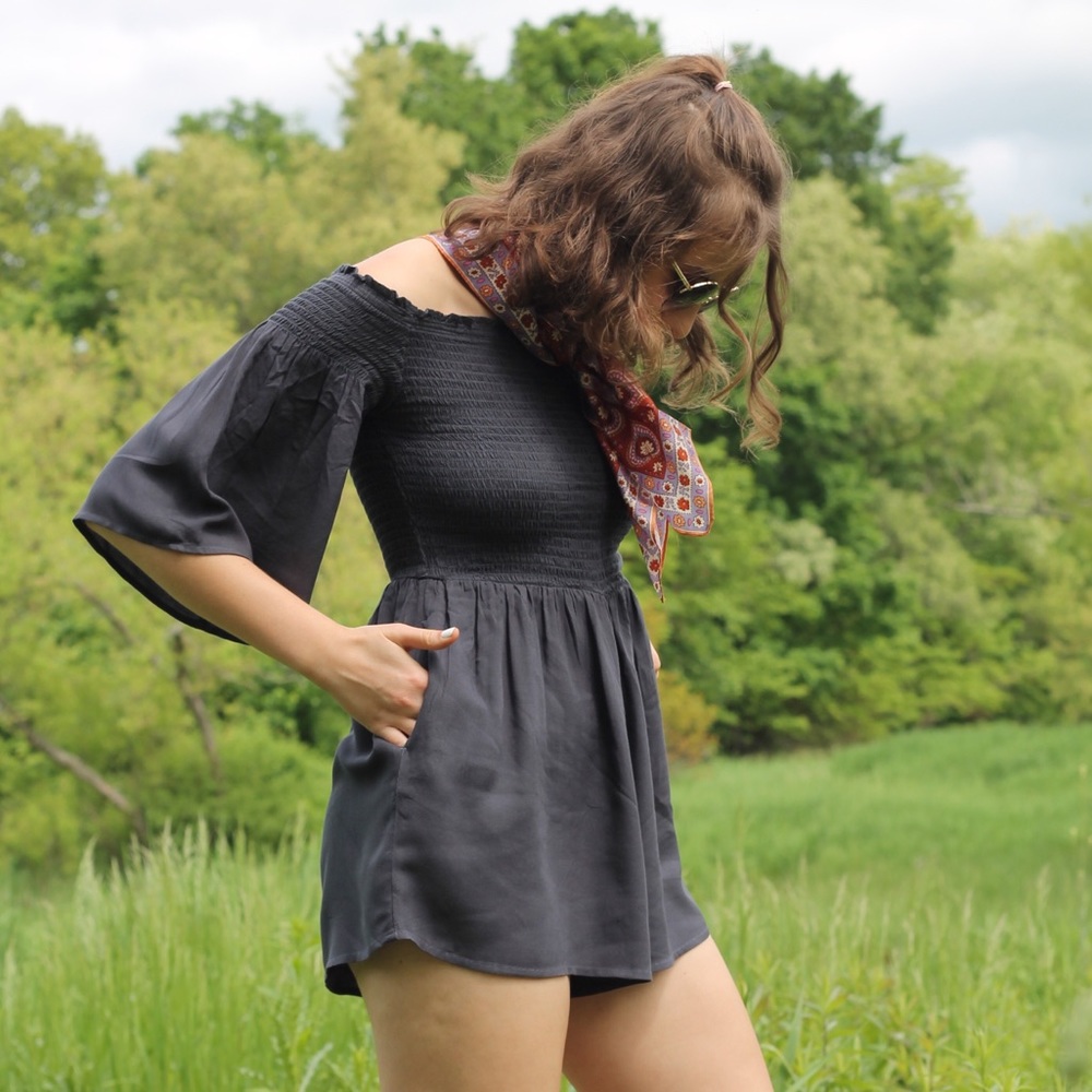 Gray AEO Romper (4 for $20)